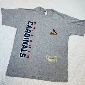 St Louis Cardinals MLB T Shirt Vintage Double Stitch Shirt grey